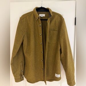 ANIAN Men's Casual Button Down Shirt - Brown